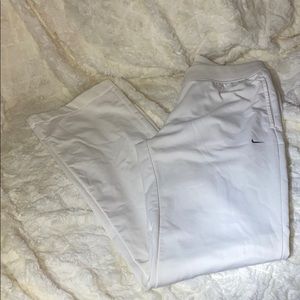 White nike pants